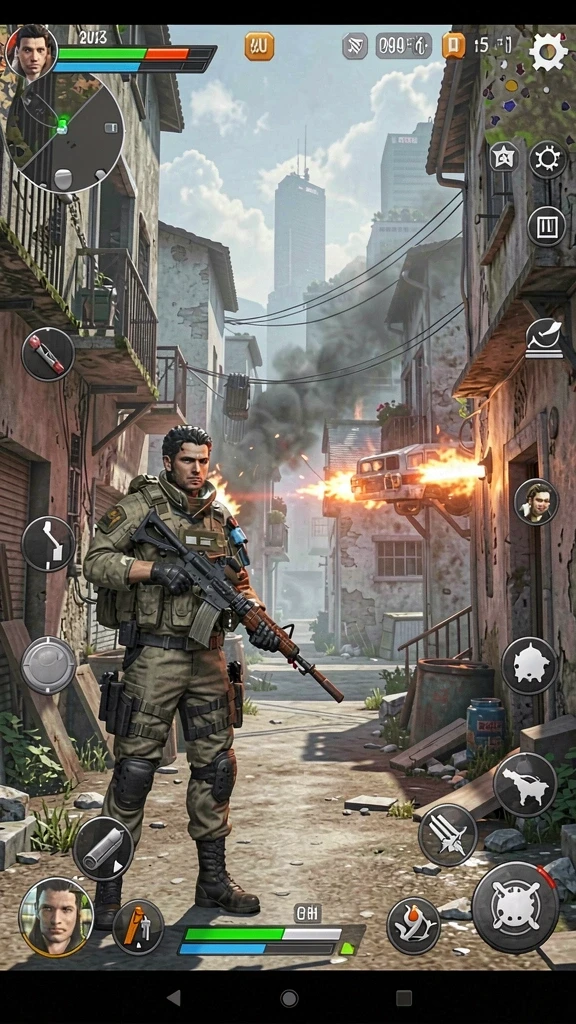 dunia77 - Screenshot yang menunjukkan karakter utama dalam aksi.