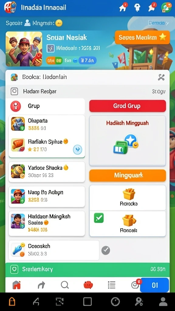 rajaclub - Tampilan antarmuka yang menarik dan mudah dinavigasi.